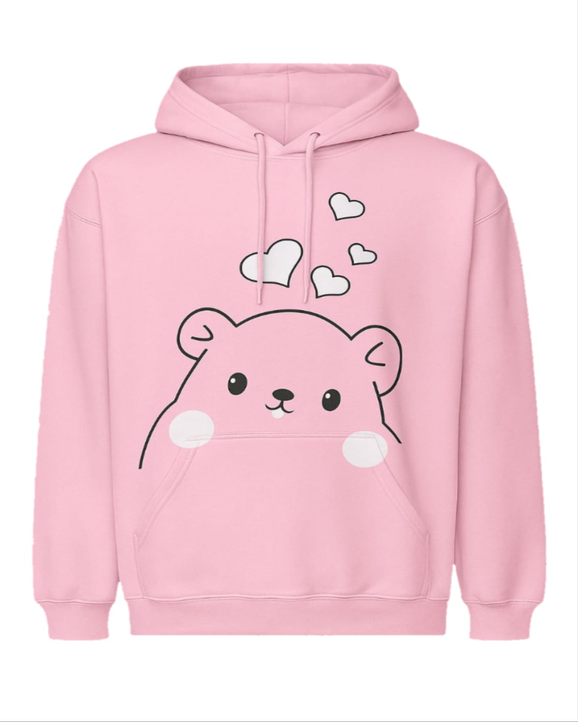 Pink Cute Bear Hoodie