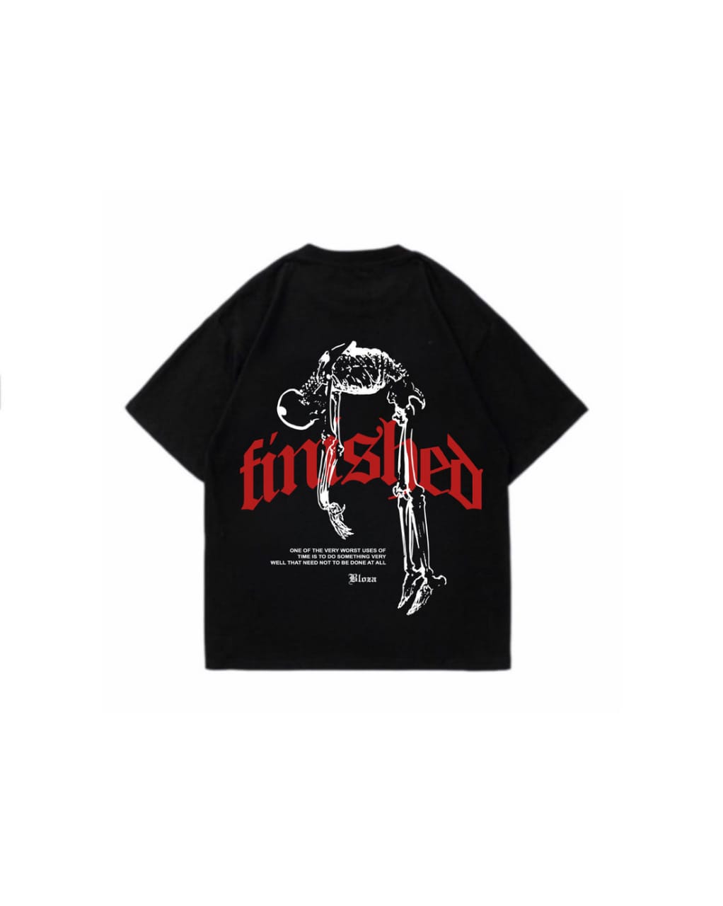 Finished Oversized Tee Black