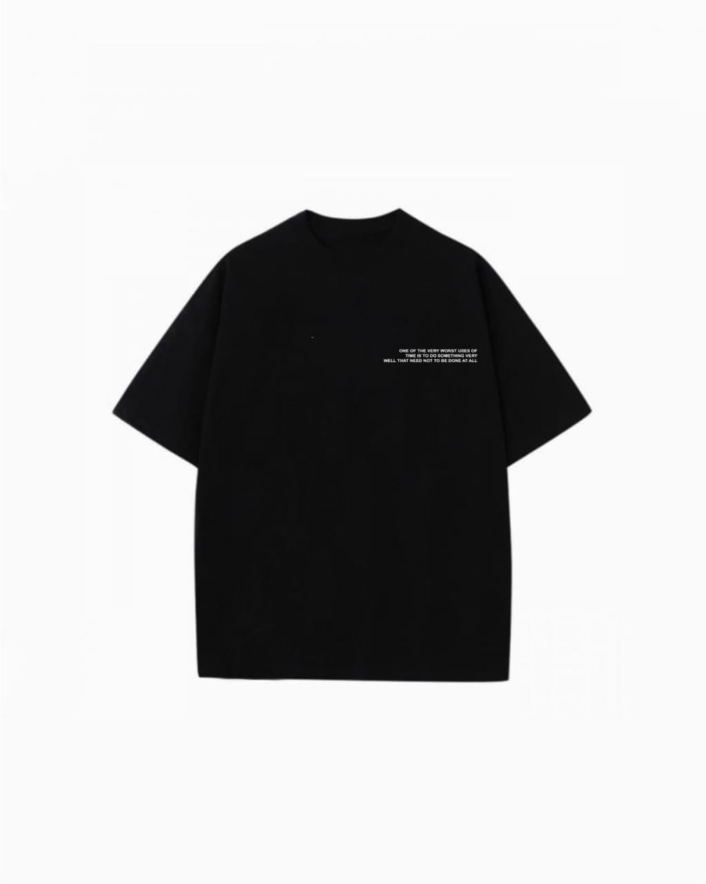 Finished Oversized Tee Black