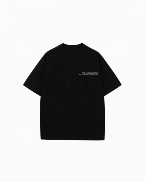 Finished Oversized Tee Black